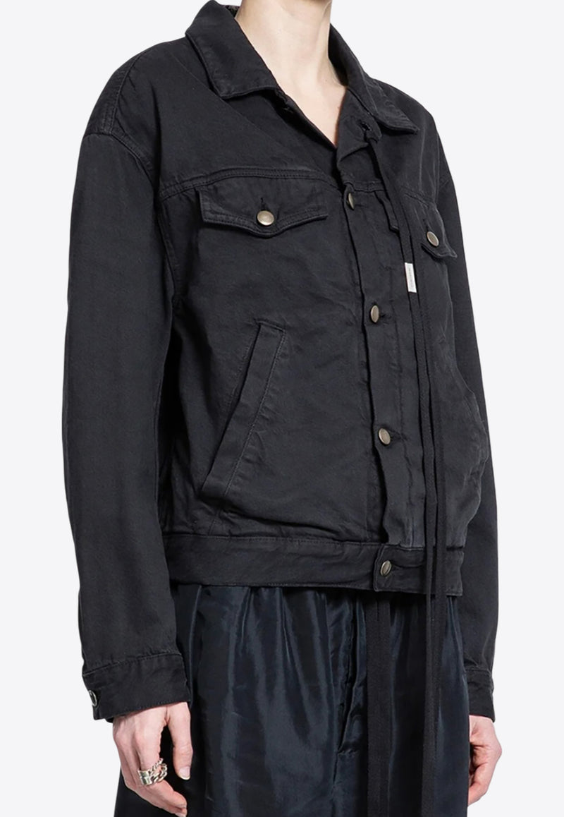 Ann Demeulemeester Marthe Denim Jacket Black B0010178FA038_099