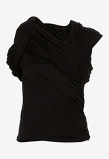 Rick Owens Harness T Draped Top Black RO01D2252BH_09