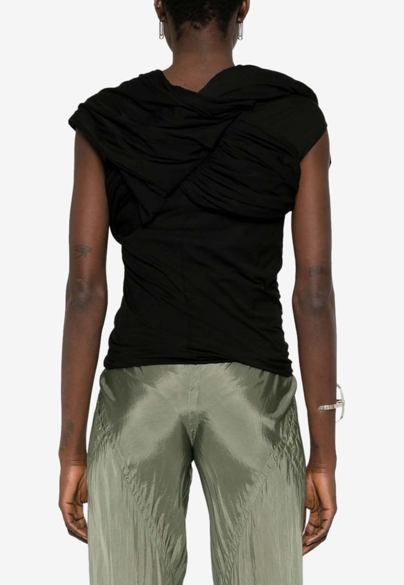 Rick Owens Harness T Draped Top Black RO01D2252BH_09