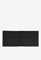 Saint Laurent Embossed Logo Grained Leather Bi-Fold Wallet Black 777414AADA3/O_YSL-1000