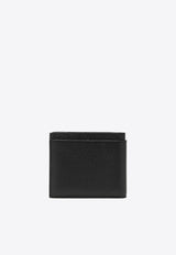 Saint Laurent Embossed Logo Grained Leather Bi-Fold Wallet Black 777414AADA3/O_YSL-1000