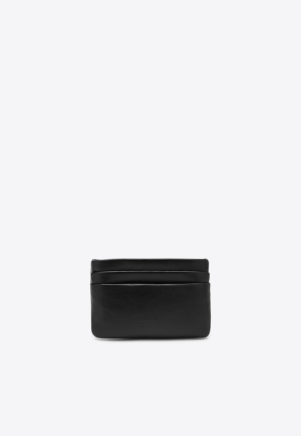 Saint Laurent Debossed Logo Padded Coin Purse Black 777889AADA1/O_YSL-1000