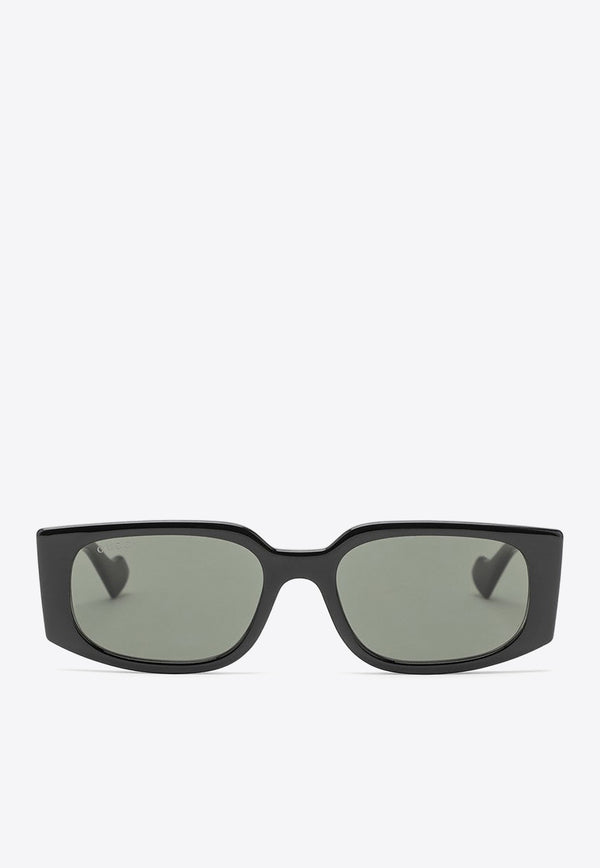 Gucci Rectangular Acetate Sunglasses Gray 778089J1691/O_GUC-1012