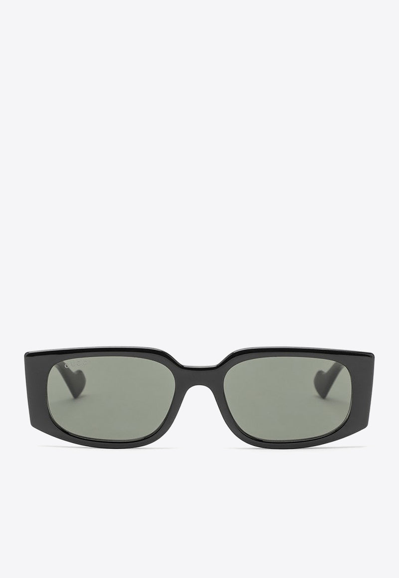 Gucci Rectangular Acetate Sunglasses Gray 778089J1691/O_GUC-1012