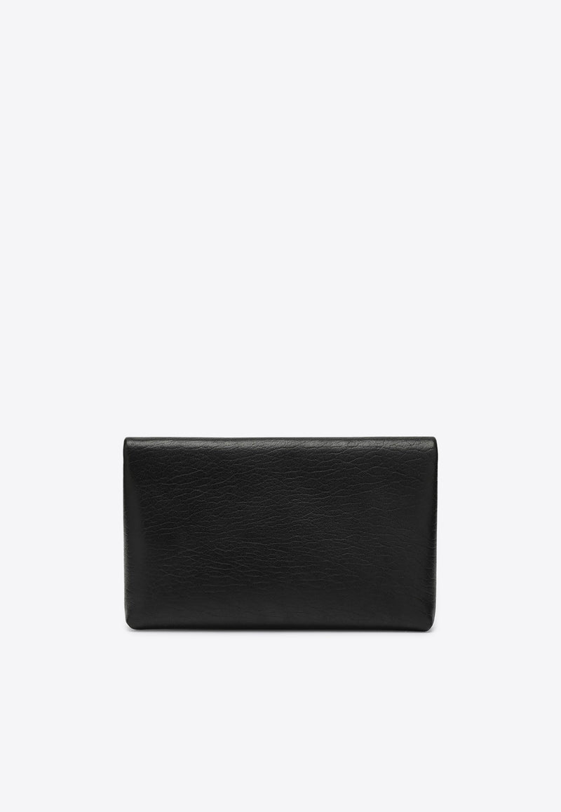 Saint Laurent Large Cassandre Envelope Pouch Bag Black 778181AACIA/P_YSL-1000