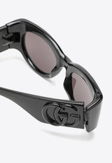 Gucci Oval Acetate Sunglasses Gray 778261J1691/O_GUC-1012