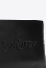 Saint Laurent Padded Leather Pouch Bag Black 779526AADA1/O_YSL-1000