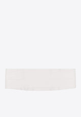 Stella McCartney Pleated Satin Buckled Belt Cream 6B00163BU370_9200