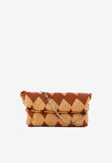 RECO Rombo Quilted Leather Shoulder Bag Tan ROMBOBAG_062