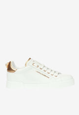 Dolce 
Gabbana Portofino Leather Sneakers White CK1602 AN298-8B996