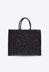 Versace Large Athena Barocco Tote Bag Black 1013152 1A09741-2BM0V