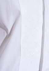 Versace Barocco Long-Sleeved Formal Shirt White 1013920 1A09790-1W000