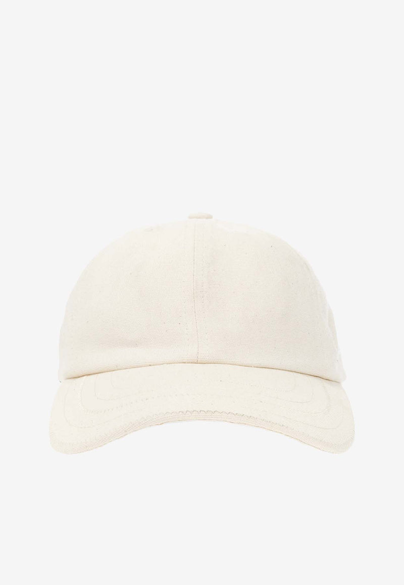 Jacquemus Logo Embroidered Baseball Cap Cream 216AC009 5001-110