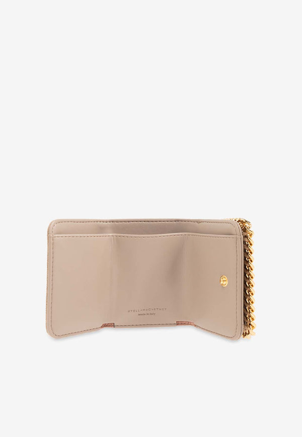 Stella McCartney Falabella Tri-Fold Wallet Beige 521371 W9355-9300