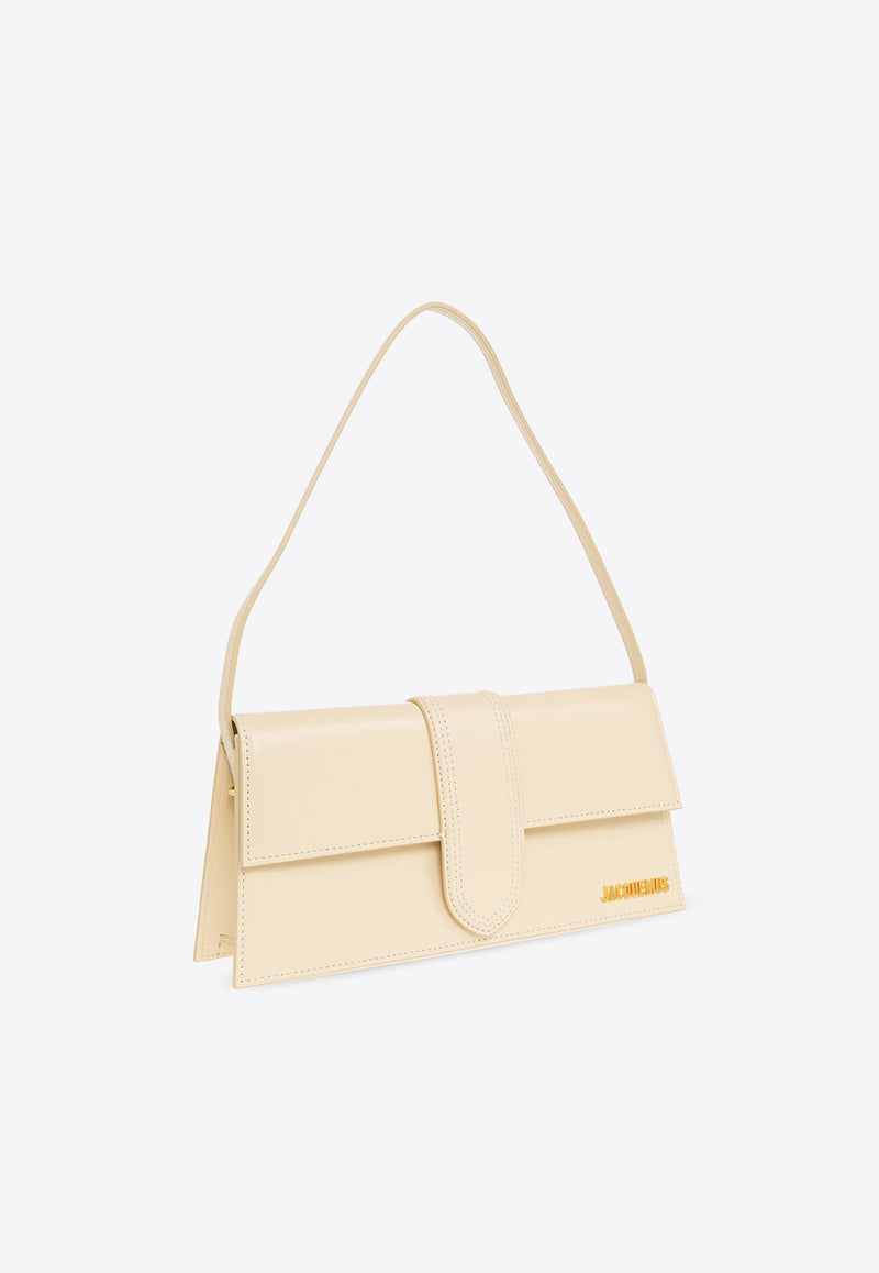 Jacquemus Le Bambino Long Leather Shoulder Bag Cream 221BA013 3060-120