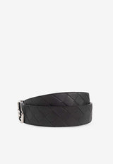 Bottega Veneta Reversible Intrecciato Leather Belt Ardoise 652944 VCPQ1-2078