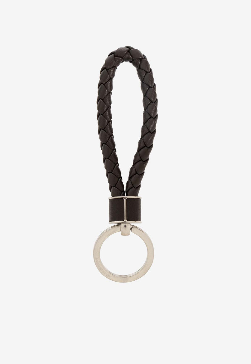 Bottega Veneta Intrecciato Leather Key-ring Fondant 709727 VMAY1-2145