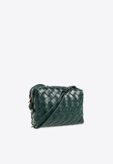 Bottega Veneta Mini Loop Intrecciato Leather Shoulder Bag Emerald Green 723547 V1G11-3049