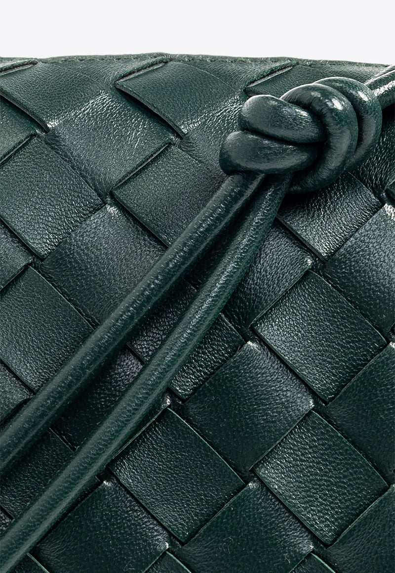 Bottega Veneta Mini Loop Intrecciato Leather Shoulder Bag Emerald Green 723547 V1G11-3049