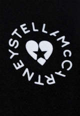 Stella McCartney Heart Logo Crewneck T-shirt Black 6J0273 3SPY53-1000