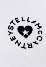 Stella McCartney Heart Logo Crewneck T-shirt White 6J0273 3SPY53-9000