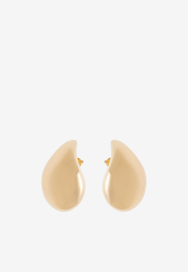 Bottega Veneta Large Drop-Shaped Earrings Gold 720038 VAHU0-8120