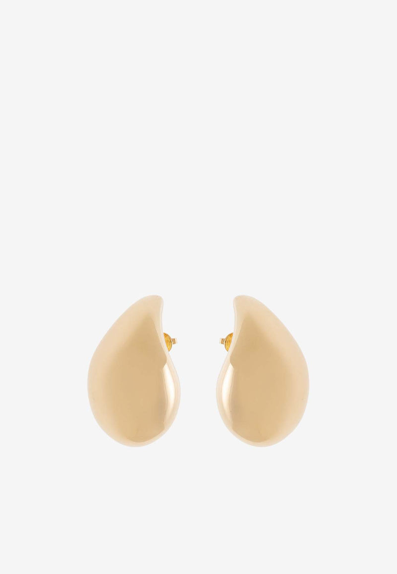 Bottega Veneta Large Drop-Shaped Earrings Gold 720038 VAHU0-8120