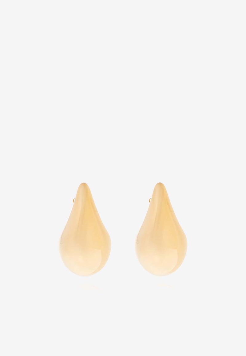 Bottega Veneta Small Drop-Shaped Earrings Gold 716783 VAHU0-8120