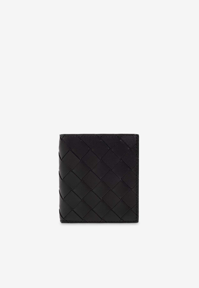 Bottega Veneta Intrecciato Slim Bi-Fold Wallet Black 749400 VCPQ4-8803