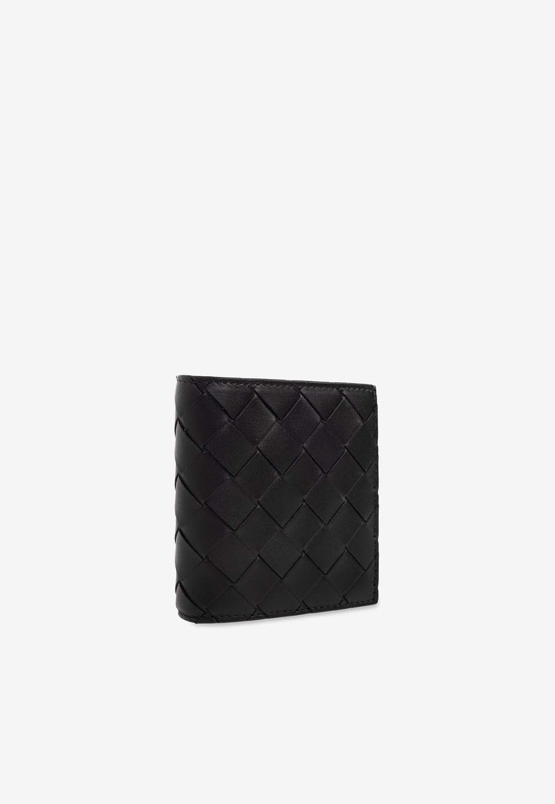 Bottega Veneta Intrecciato Slim Bi-Fold Wallet Black 749400 VCPQ4-8803