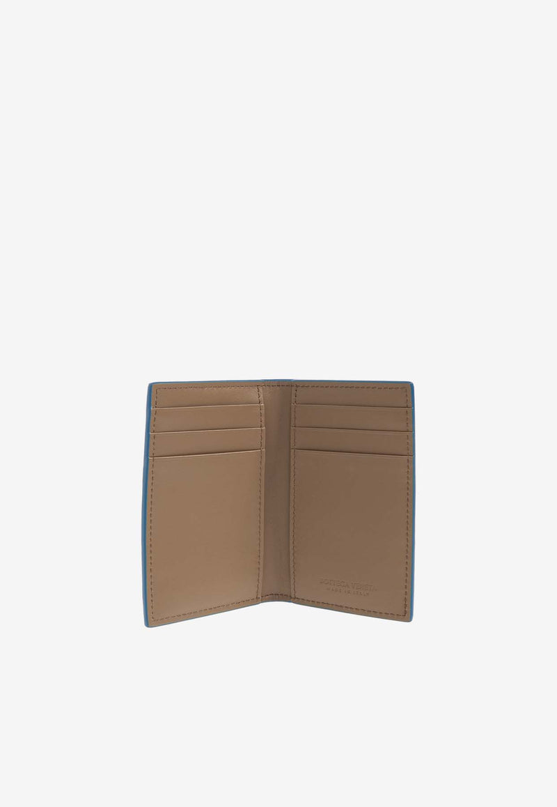 Bottega Veneta Cassette Interrico Leather Flap Cardholder Argil 748053 VCP14-2569