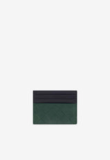 Bottega Veneta Cassette Intrecciato Leather Cardholder Emerald Green 749449 VCPQ5-3335