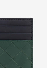 Bottega Veneta Cassette Intrecciato Leather Cardholder Emerald Green 749449 VCPQ5-3335