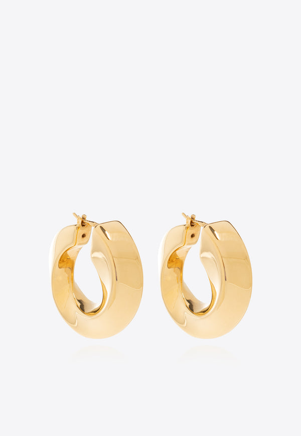 Bottega Veneta Large Twist Hoop Earrings 775170 VAHU0-8120