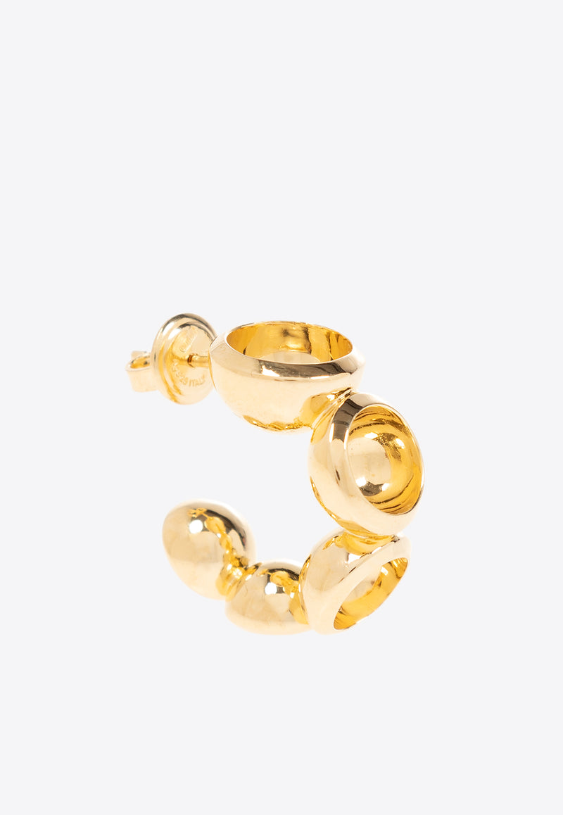 Bottega Veneta Concave Hoop Earrings 775045 VAHU0-8120