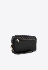 Bottega Veneta Intrecciato Leather Zip Pouch Black 777390 V2HL1-8803