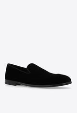 Dolce 
Gabbana Milano Velvet Loafers Black A50613 A6808-80999