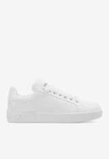 Dolce 
Gabbana Portofino Low-Top Leather Sneakers White CK1544 A1065-80001