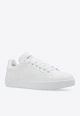 Dolce 
Gabbana Portofino Low-Top Leather Sneakers White CK1544 A1065-80001