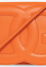 Dolce 
Gabbana DG Logo Leather Shoulder Bag Orange BB7287 AW576-80244