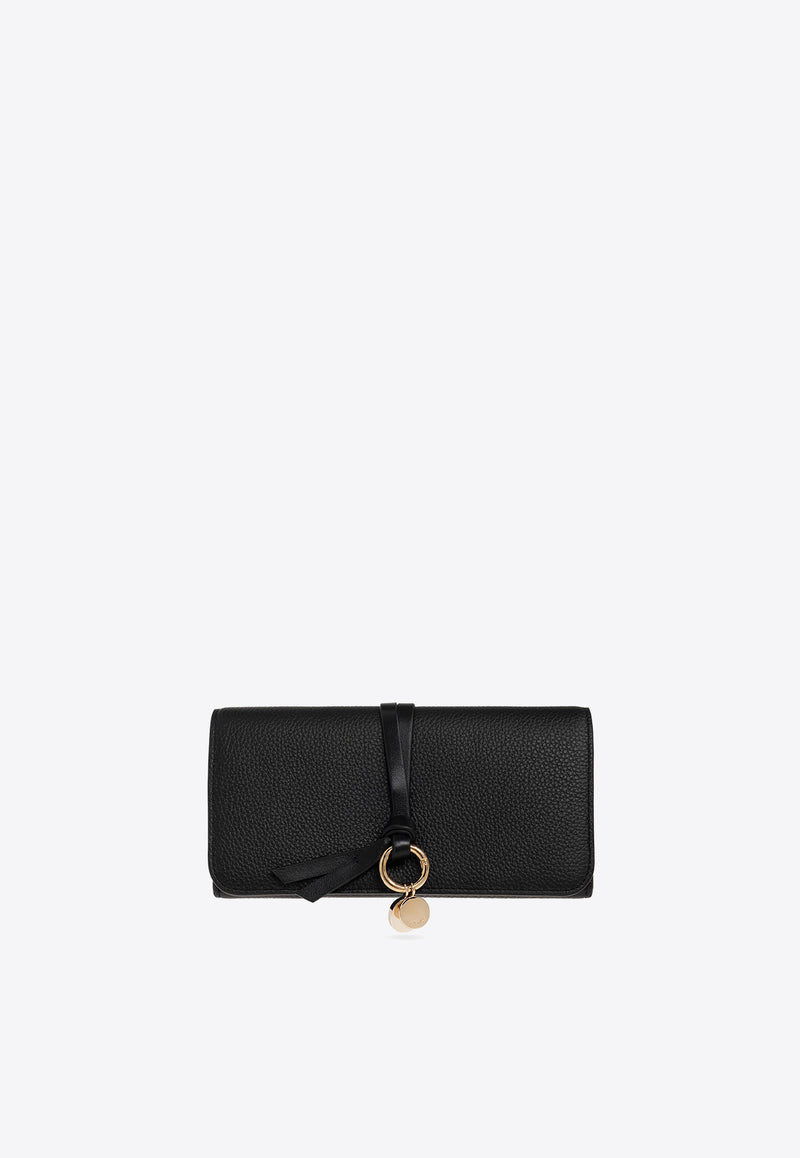 Chloé Alphabet Leather Wallet Black CHC21WP942 F57-001