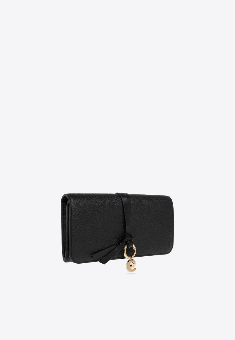 Chloé Alphabet Leather Wallet Black CHC21WP942 F57-001