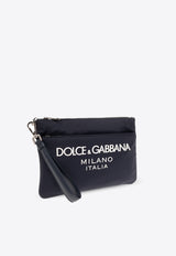 Dolce 
Gabbana Logo Print Pouch Bag Navy BP3259 AG182-8C653