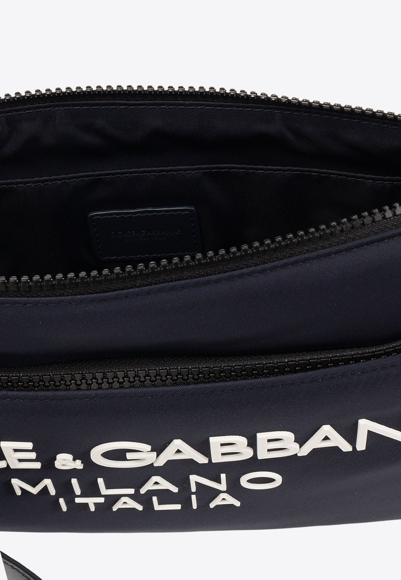 Dolce 
Gabbana Logo Print Pouch Bag Navy BP3259 AG182-8C653