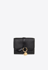 Chloé Alphabet Leather Wallet Black CHC21WP945 F57-001