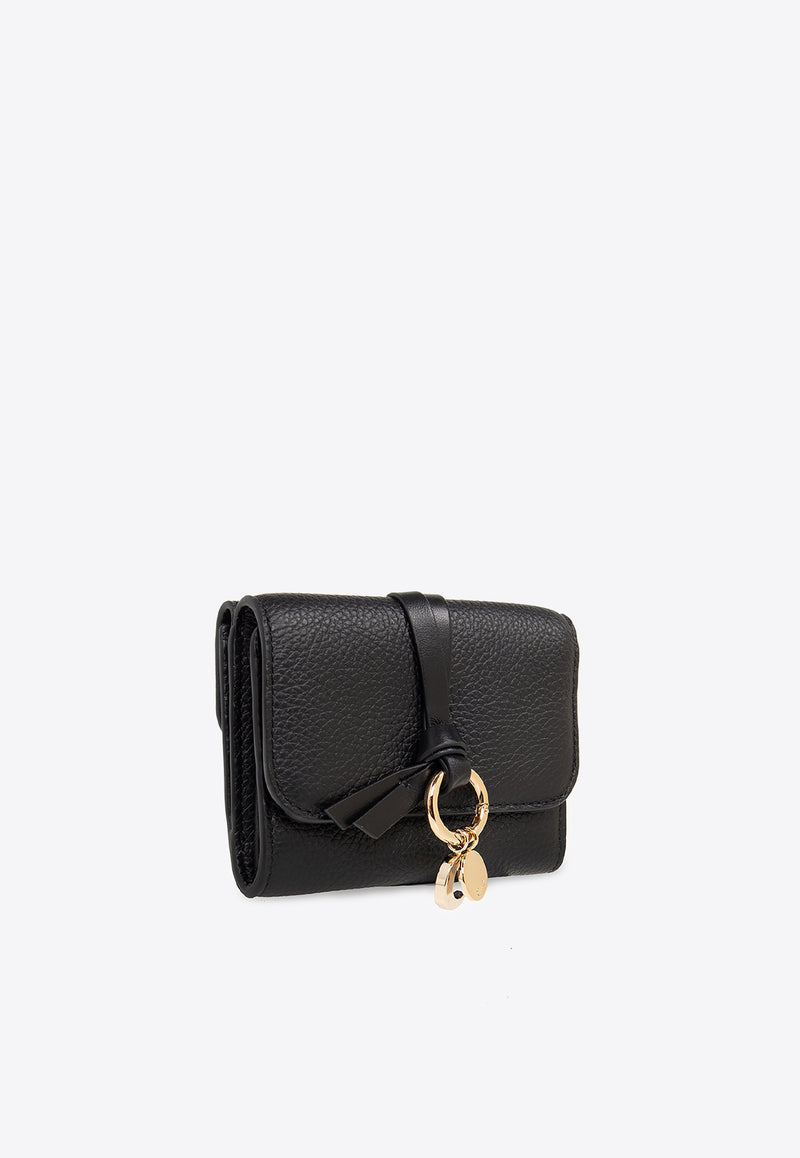 Chloé Alphabet Leather Wallet Black CHC21WP945 F57-001