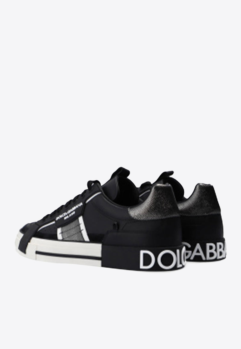 Dolce 
Gabbana 2.Zero Custom Leather Sneakers

 Black CS1863 AO223-8B979