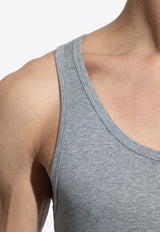 Tom Ford Ribbed Knit Tank Top Gray T4D101210 0-020