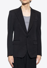 Dolce 
Gabbana Single-Breasted Wool Blazer Black G2QU6T FU26E-N0000