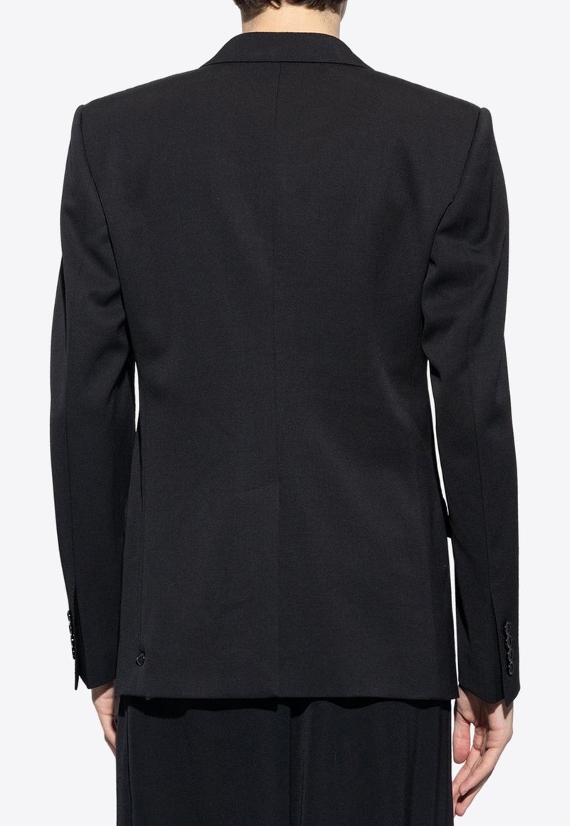 Dolce 
Gabbana Single-Breasted Wool Blazer Black G2QU6T FU26E-N0000